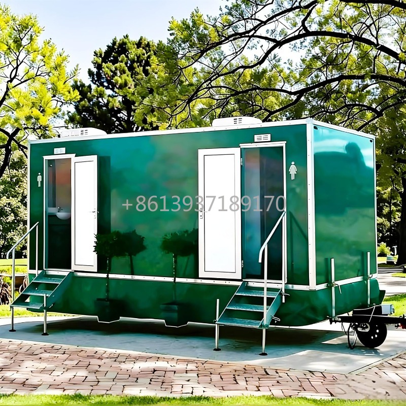 Outdoor Camping Toilet - 이동식 화장실 트레일러 (세면대 및 샤워