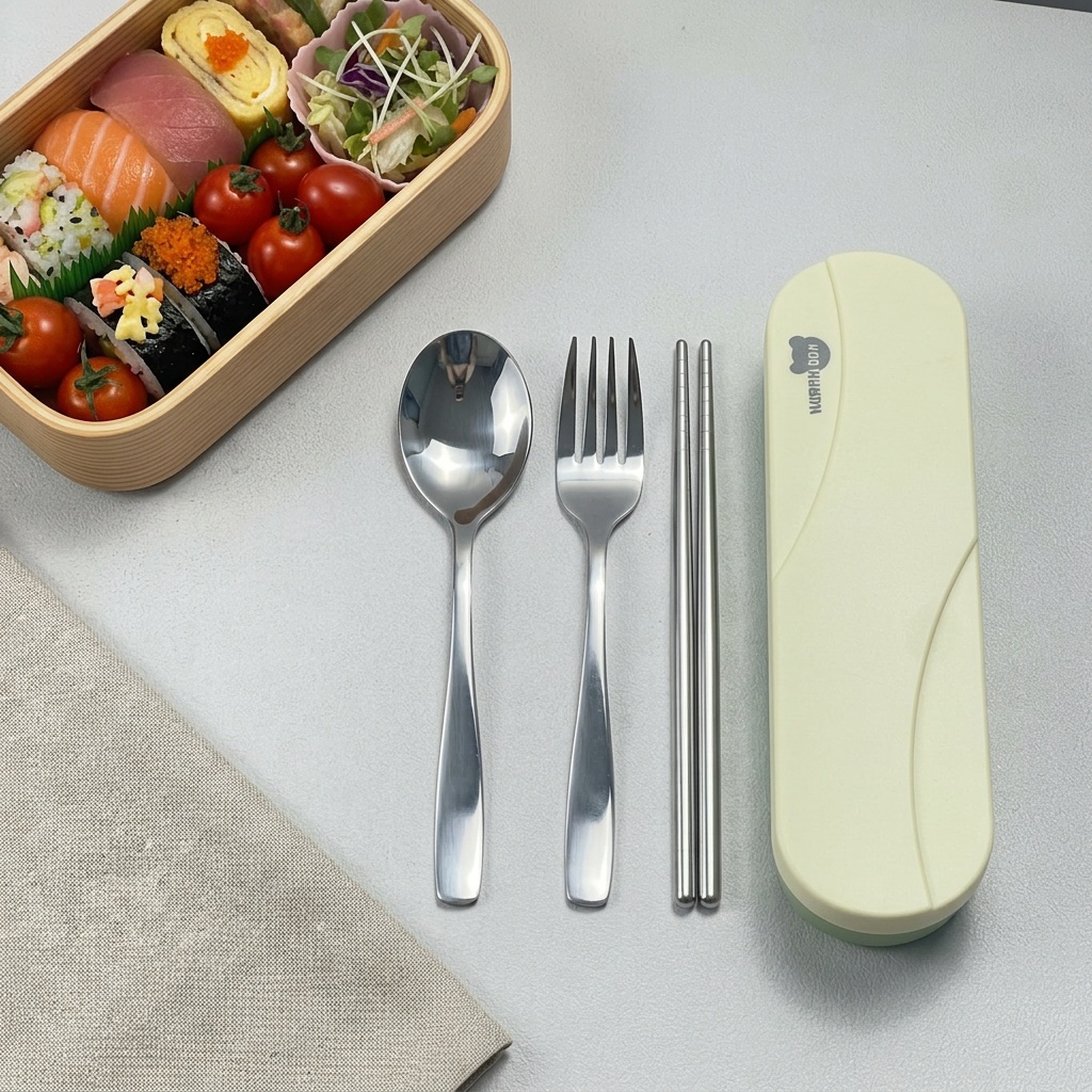 Outdoor Camping Uk - 휴대용 수저 세트 스테인레스 스틸 식기류