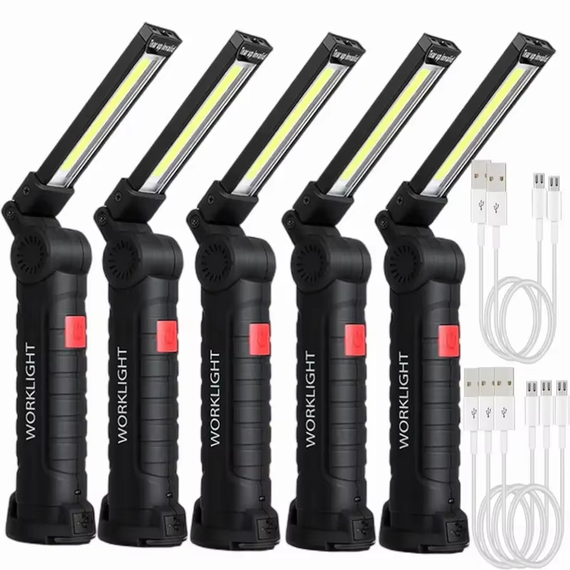Outdoor Camping Lamp - 휴대용 COB LED 손전등 USB 충전식