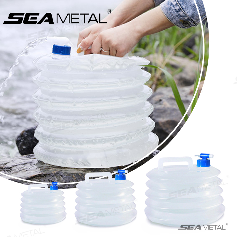 Outdoor Camping Water Tank - SEAMETAL 5L-15L 자동차 접이식 버킷 휴대용