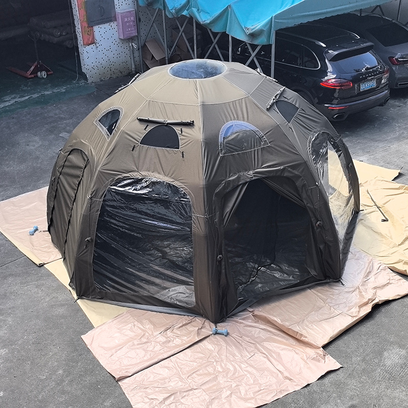 Outdoor Inflatable Camping Tent With Air Pump - 4m 5m 가족 캠핑 풍선 텐트