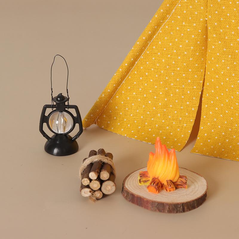 Outdoor Camping Items - 1:12 스케일 캠핑 텐트 모델 장식