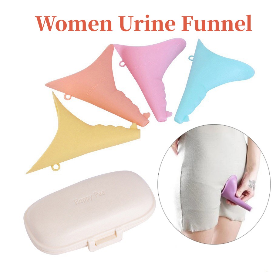 Outdoor Camping Toilet - 여성용 실리콘 소변 변기 깔때기 스탠드
