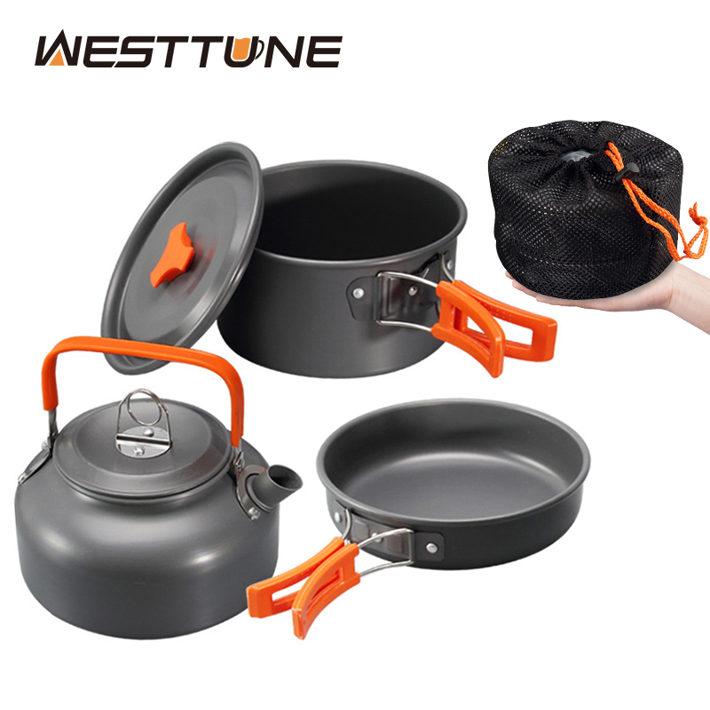 Outdoor Camping Uk - WESTTUNE 캠핑 조리기구 키트 알루미늄 야외