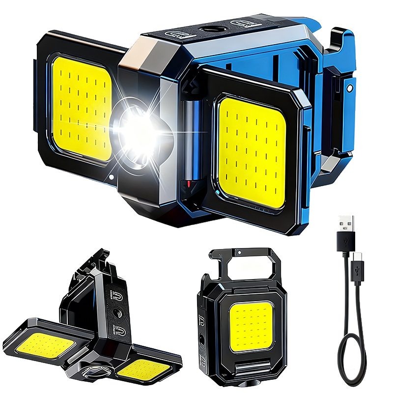 Outdoor Camping Lamp - 미니 손전등 키체인 라이트 COB 작업등