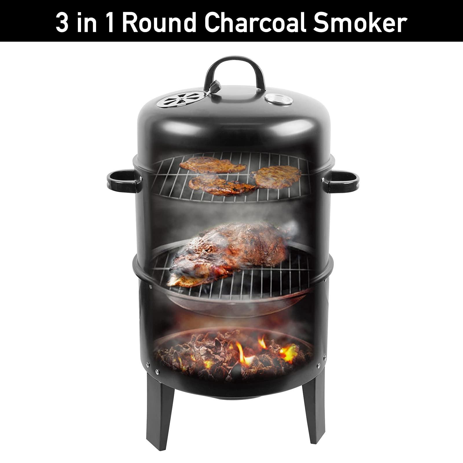 Outdoor Camping Fire Pit - 수직 바베큐 그릴 쿠커 숯불 그릴