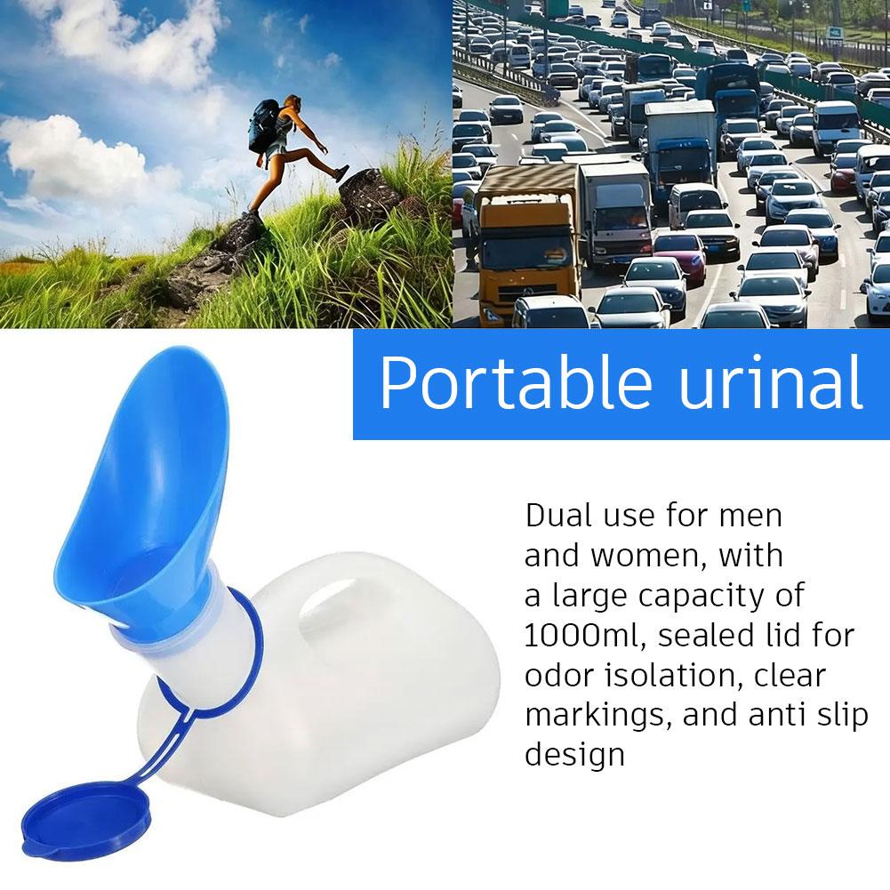 Outdoor Camping Water Tank - 1000ML 휴대용 소변기 병 남녀공용 여행