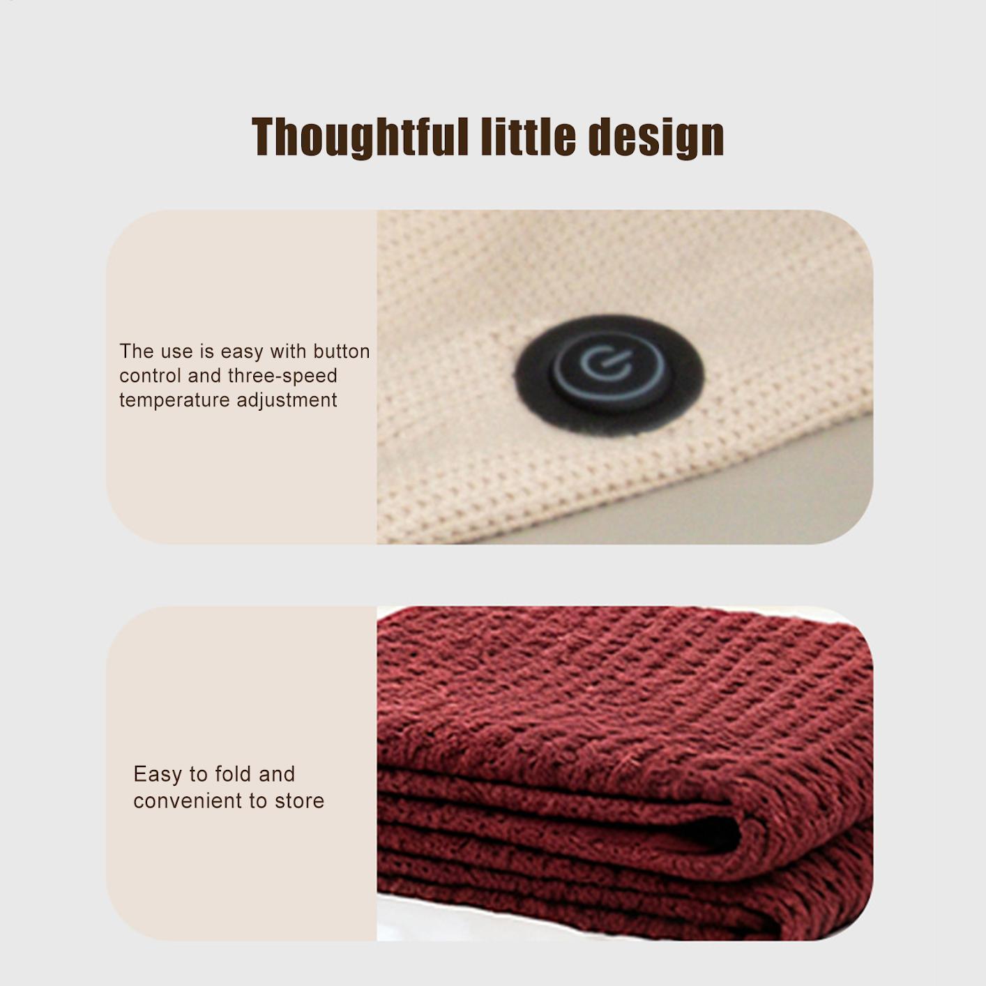 Outdoor Camping Heated Blanket - 휴대용 가열 숄 3단계 USB 가열
