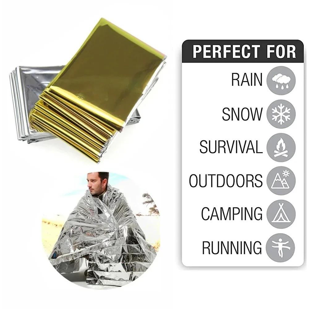 Outdoor Camping Rug Waterproof - 5Pcs 비상 열 담요 접이식 방수