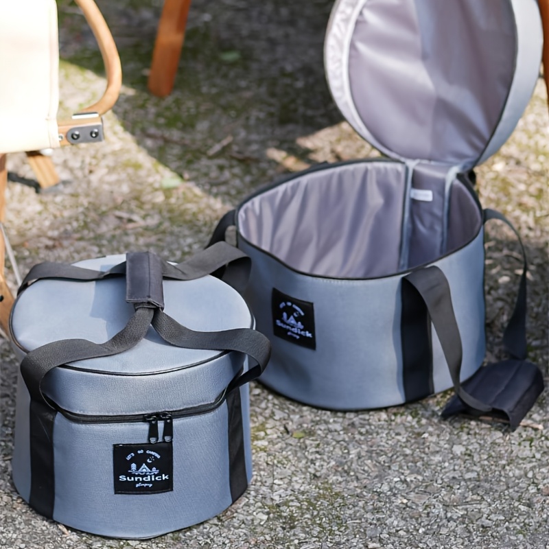 Outdoor Camping Uk - 캠핑 조리기구 배럴 보관 버킷 지퍼