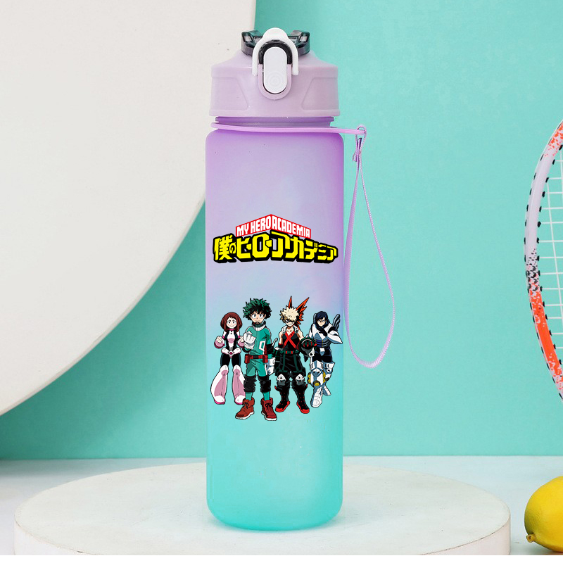 Outdoor Camping Water Tank - 750ml 애니메이션 나의 히어로 아카데미아 빨대