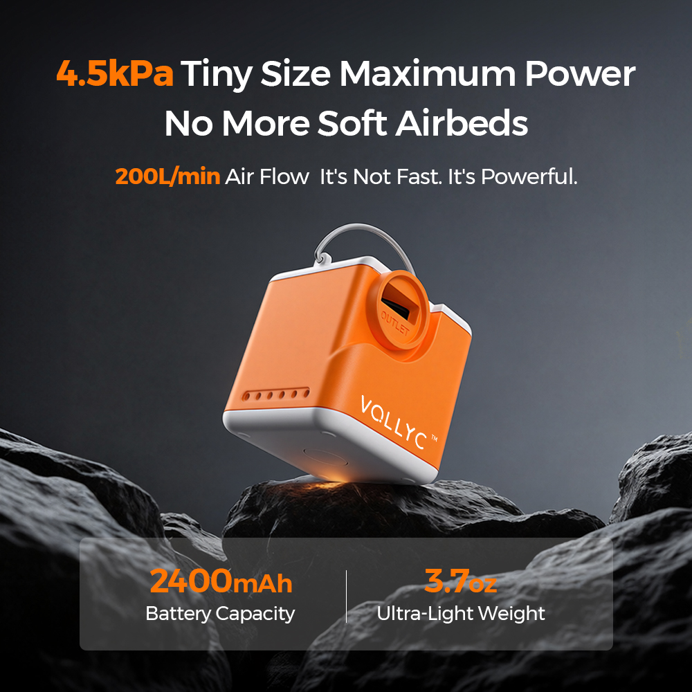 Outdoor Inflatable Camping Tent With Air Pump - VOLLYC 전기 공기 펌프, NANO PUMP