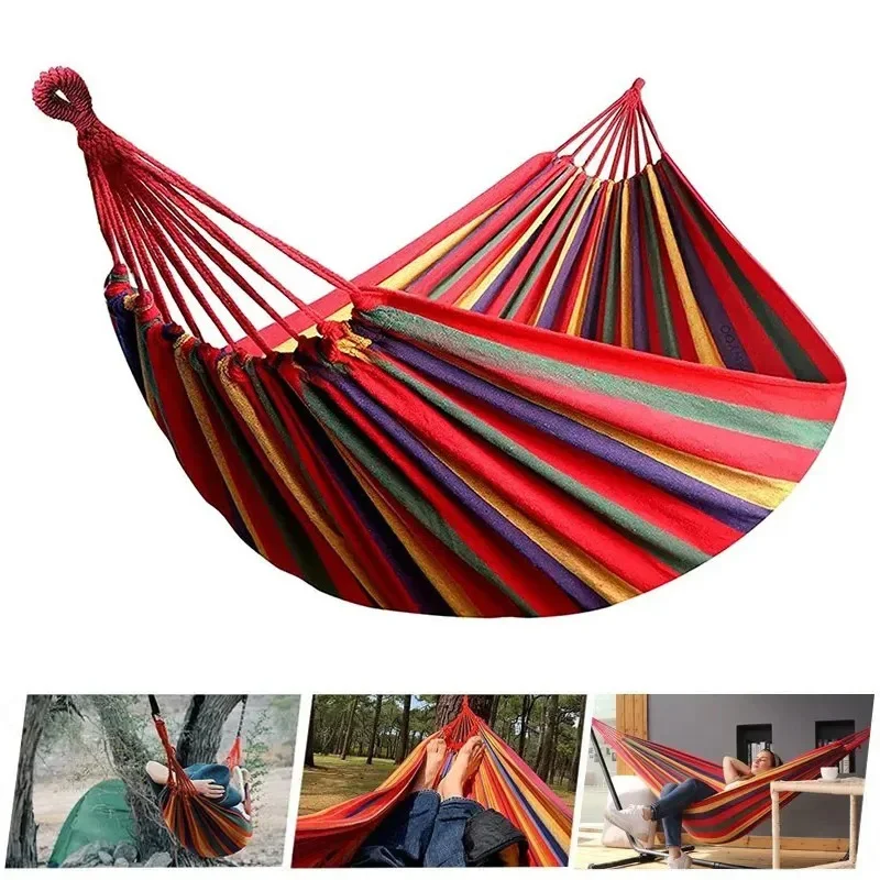 1pc 야외 캔버스 해먹 캠핑 스윙 해먹(나무 로프 포 - Outdoor Camping Hammock 리뷰 및 가격