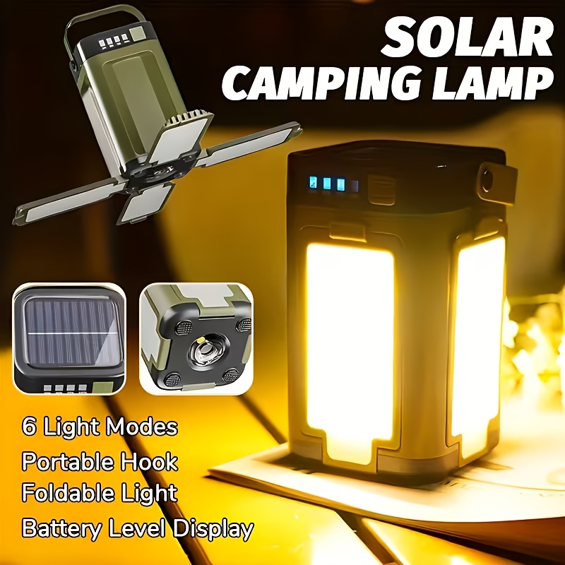 태양광 야외 휴대용 캠핑 조명, 태양열 충전 접이식 2 - Outdoor Camping Lamp 리뷰 및 가격