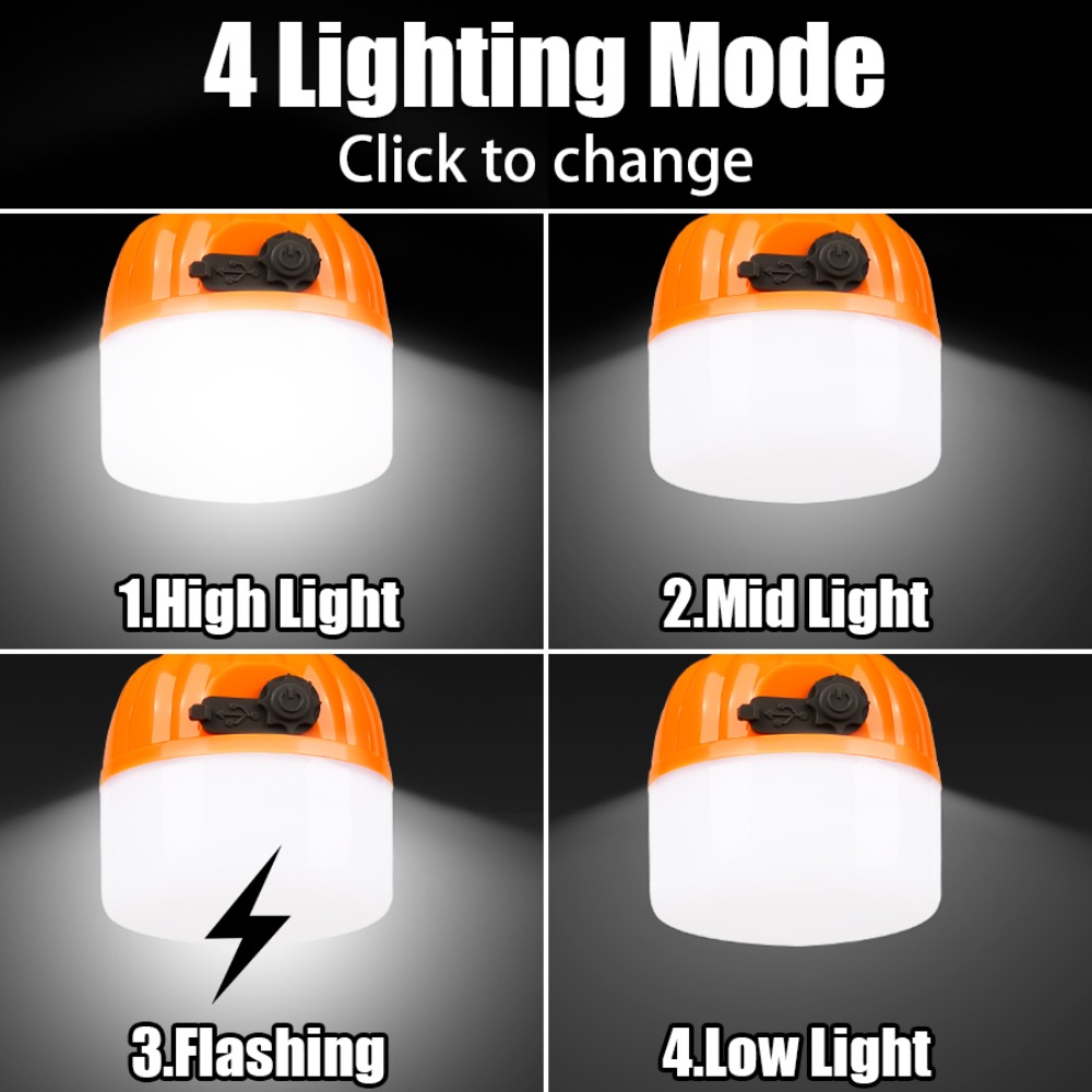 휴대용 미니 캠핑 램프 4가지 조명 모드, 후크 포함, - Outdoor Camping Lamp 리뷰 및 가격