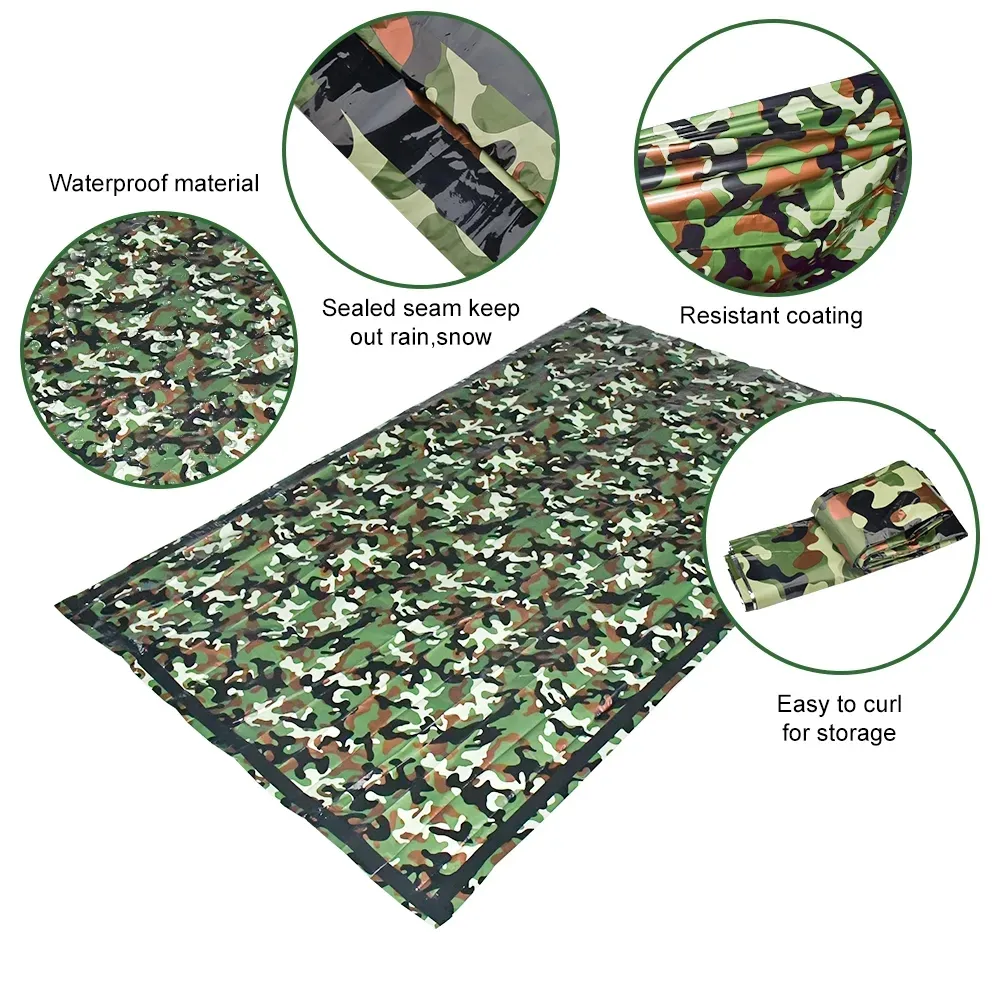 PE 비상 침낭 위장 방수 휴대용 생존 침낭, 야외 캠 - Outdoor Camping Items 리뷰 및 가격