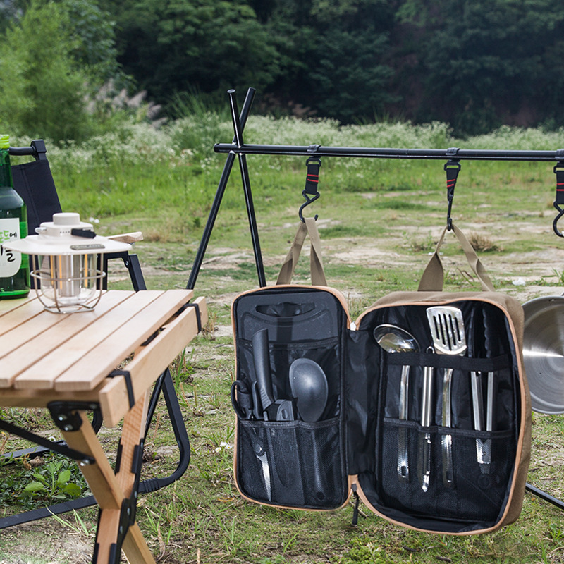 8pcs 캠핑 주방 조리기구 세트 휴대용 가방 야외 여 - Outdoor Camping Uk 리뷰 및 가격