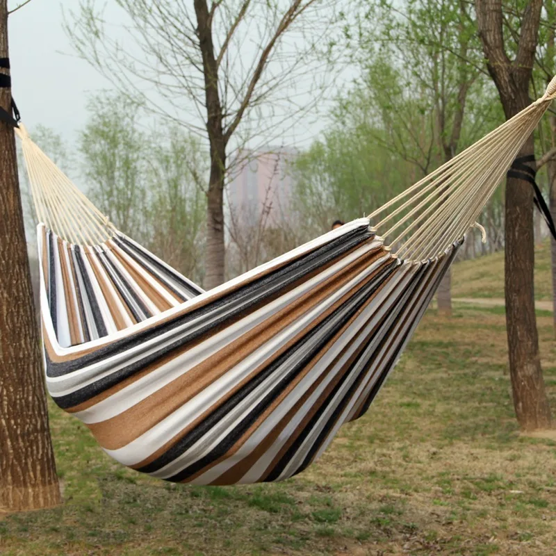 캔버스 나무 막대 없는 해먹 야외 캠핑용 매달린 침대  - Outdoor Camping Hammock 리뷰 및 가격