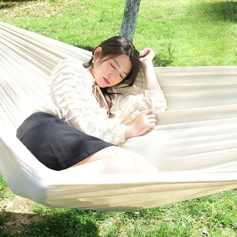 캔버스 나무 막대 없는 해먹 야외 캠핑용 매달린 침대  - Outdoor Camping Hammock 리뷰 및 가격