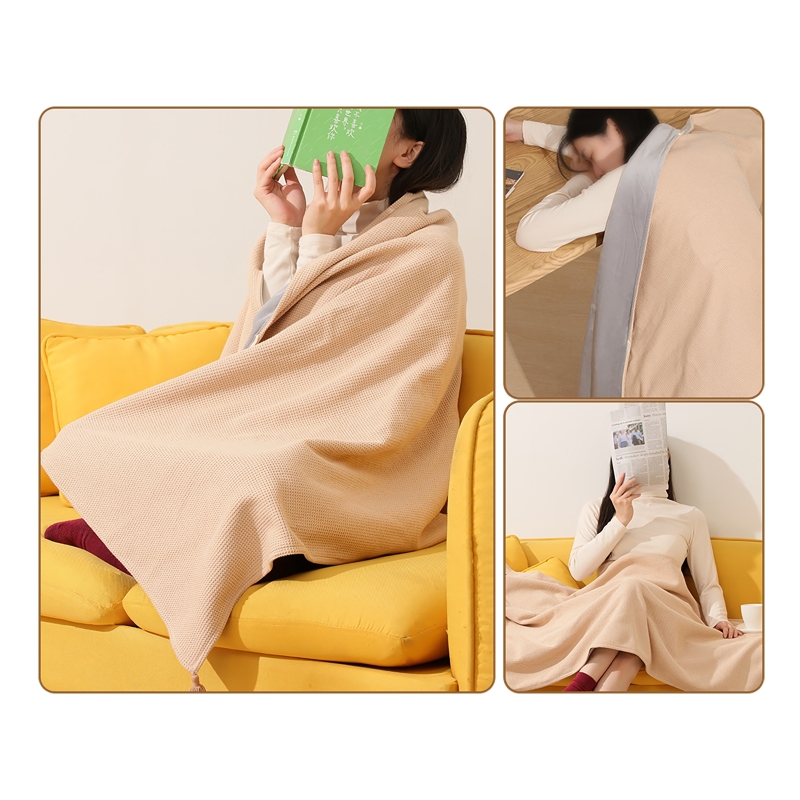 USB 전원 전기 담요 부드러운 지퍼 숄 랩 3단계 온 - Outdoor Camping Heated Blanket 리뷰 및 가격
