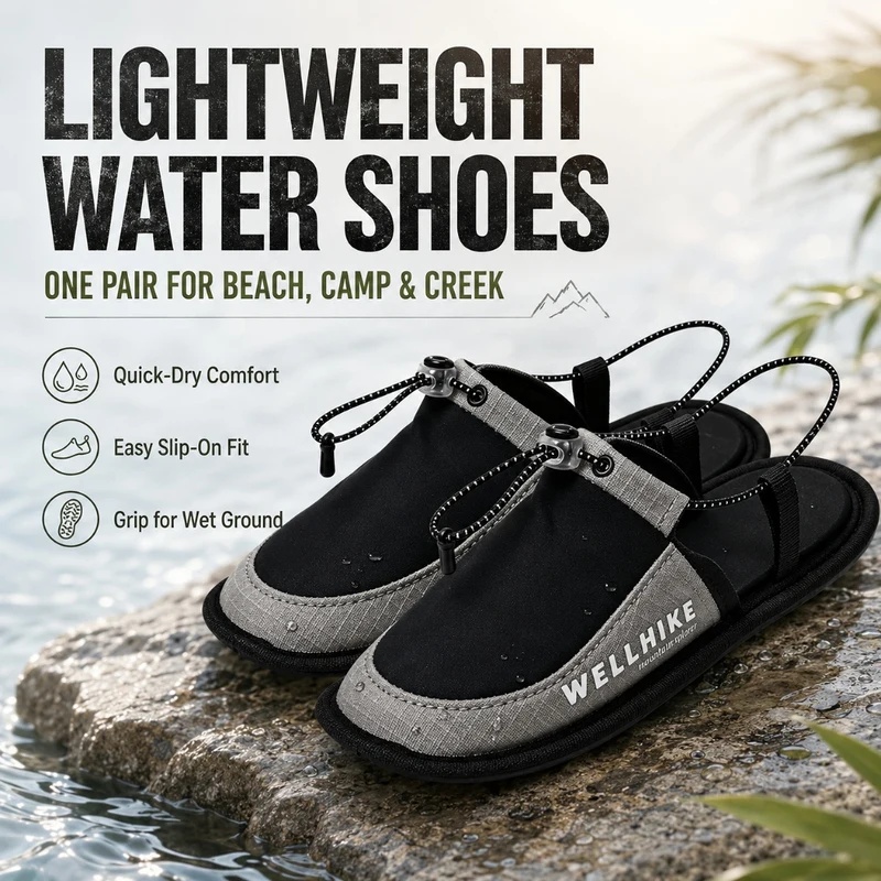 퀵 드라이 캠핑 슬리퍼 웨이딩 슬리퍼 접이식 워터 슈즈 - Outdoor Camping Items 리뷰 및 가격