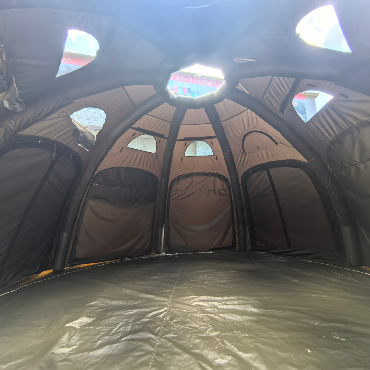 4m 5m 가족 캠핑 풍선 텐트 계절 이벤트 캔버스 소 - Outdoor Inflatable Camping Tent With Air Pump 리뷰 및 가격