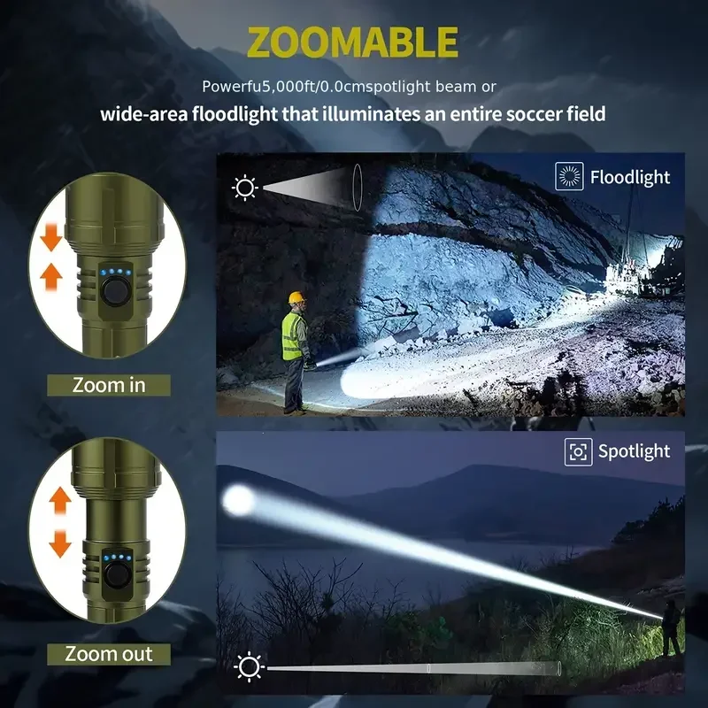 초강력 손전등 집중 점화 손전등 방수 군사 전술 램프  - Outdoor Camping Lamp 리뷰 및 가격