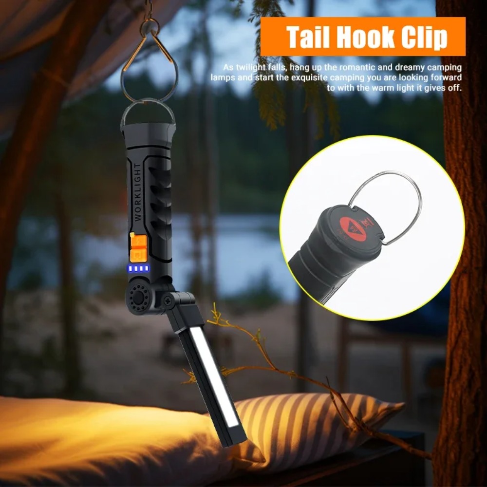 야외 캠핑을 위한 내장 배터리가 있는 자기 비상 작업  - Outdoor Camping Lamp 리뷰 및 가격
