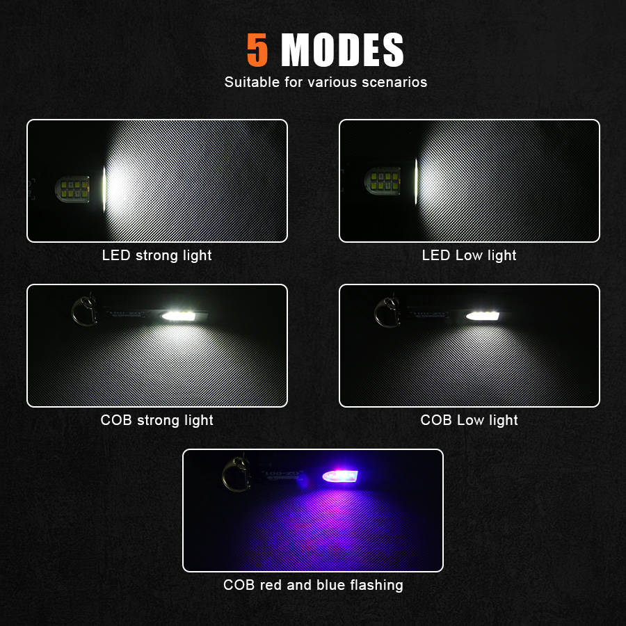 다기능 키체인 손전등 USB 충전식 미니 손전등 COB - Outdoor Camping Lamp 리뷰 및 가격