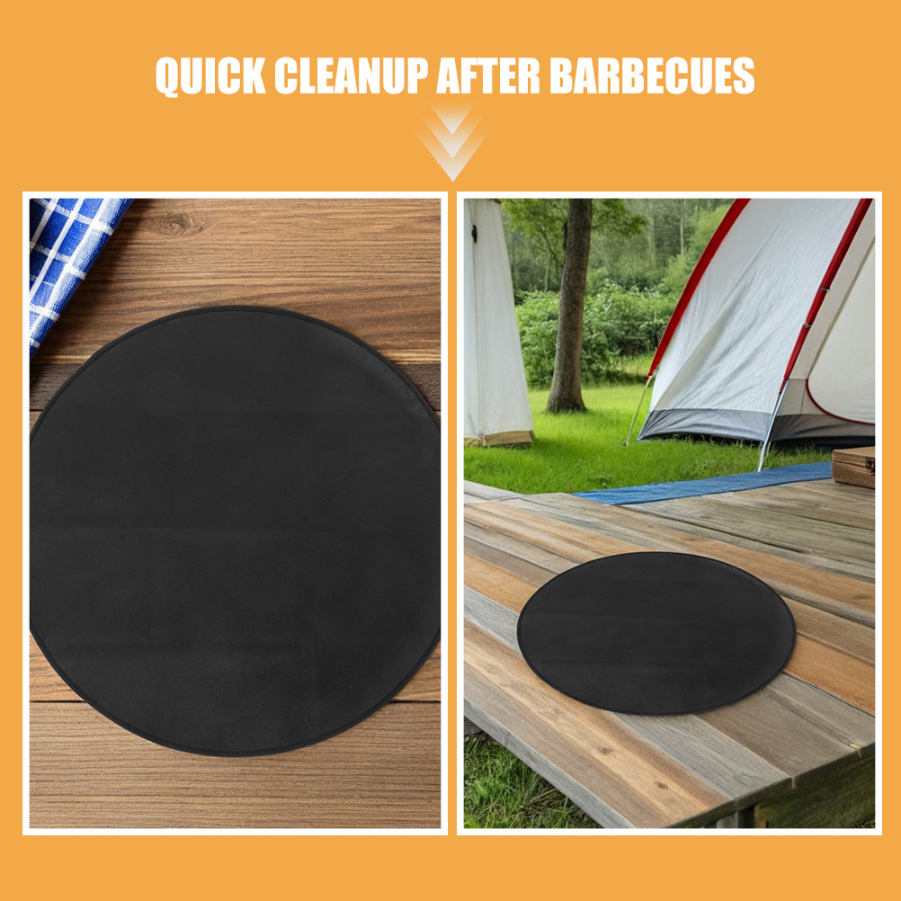 둥근 내화성 바베큐 매트 24인치 내열성 야외 그릴 패 - Outdoor Camping Fire Pit 리뷰 및 가격