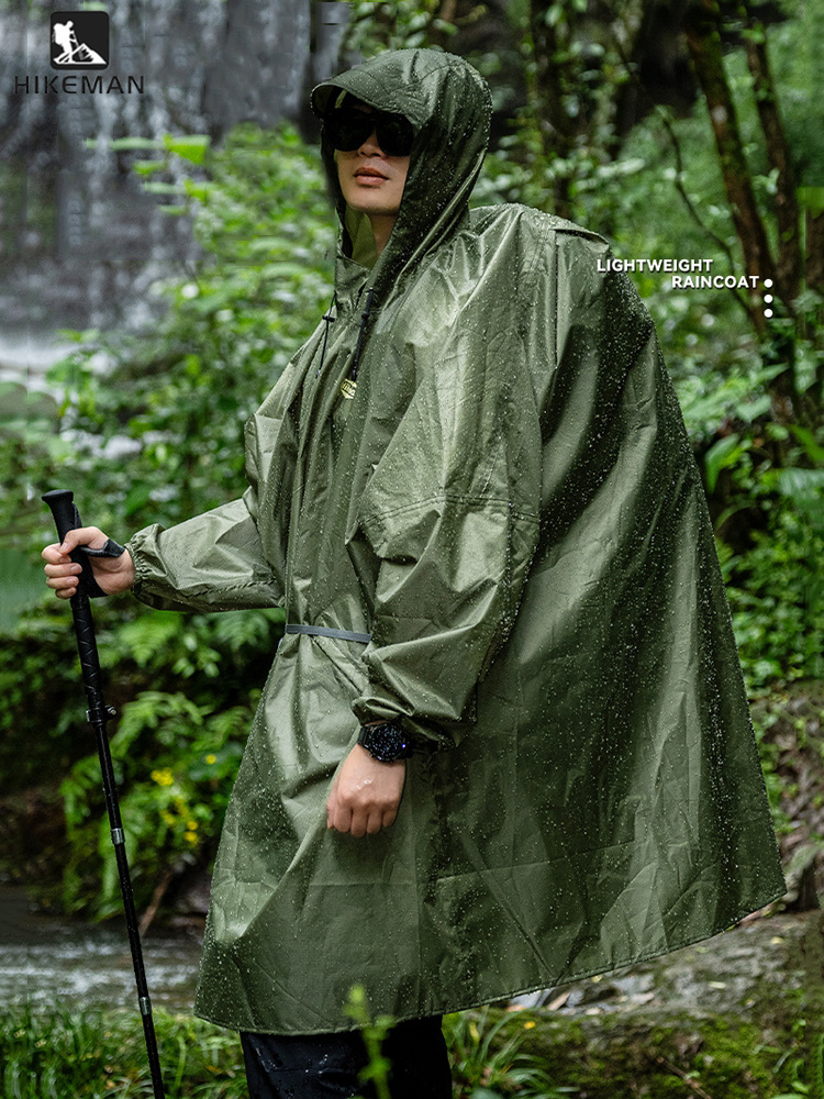초경량 지퍼 레인코트 210T 폴리에스터 방수 레인커버 - Camping Rain Poncho 리뷰 및 가격