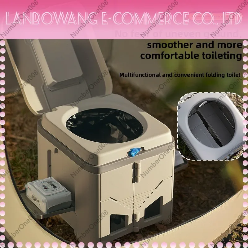 휴대용 접이식 변기, 냄새 방지 분리형 이동식 변기 ( - Outdoor Camping Toilet 리뷰 및 가격