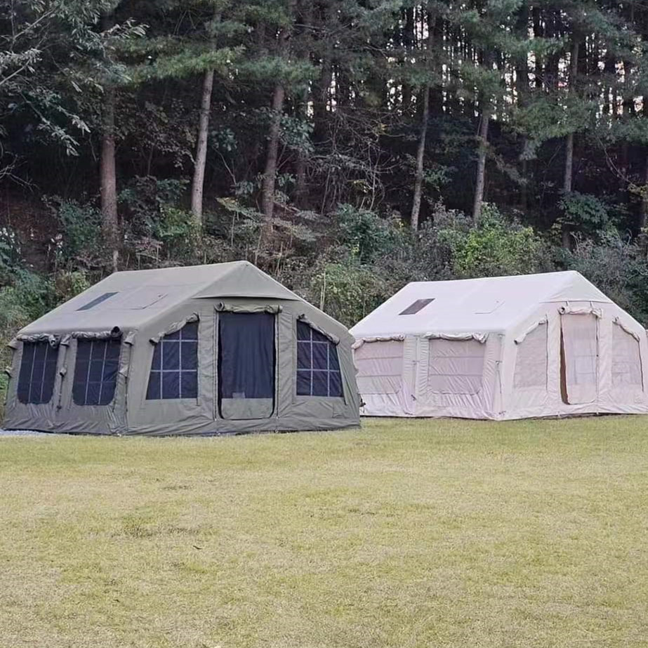 대형 에어 텐트, 방수 야외 가족 캠핑 파티 텐트 (펌 - Outdoor Inflatable Camping Tent With Air Pump 리뷰 및 가격