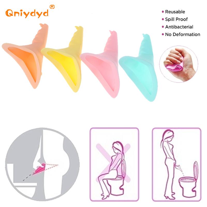 여성용 실리콘 소변 변기 깔때기 스탠드 업 소변 장치, - Outdoor Camping Toilet 리뷰 및 가격