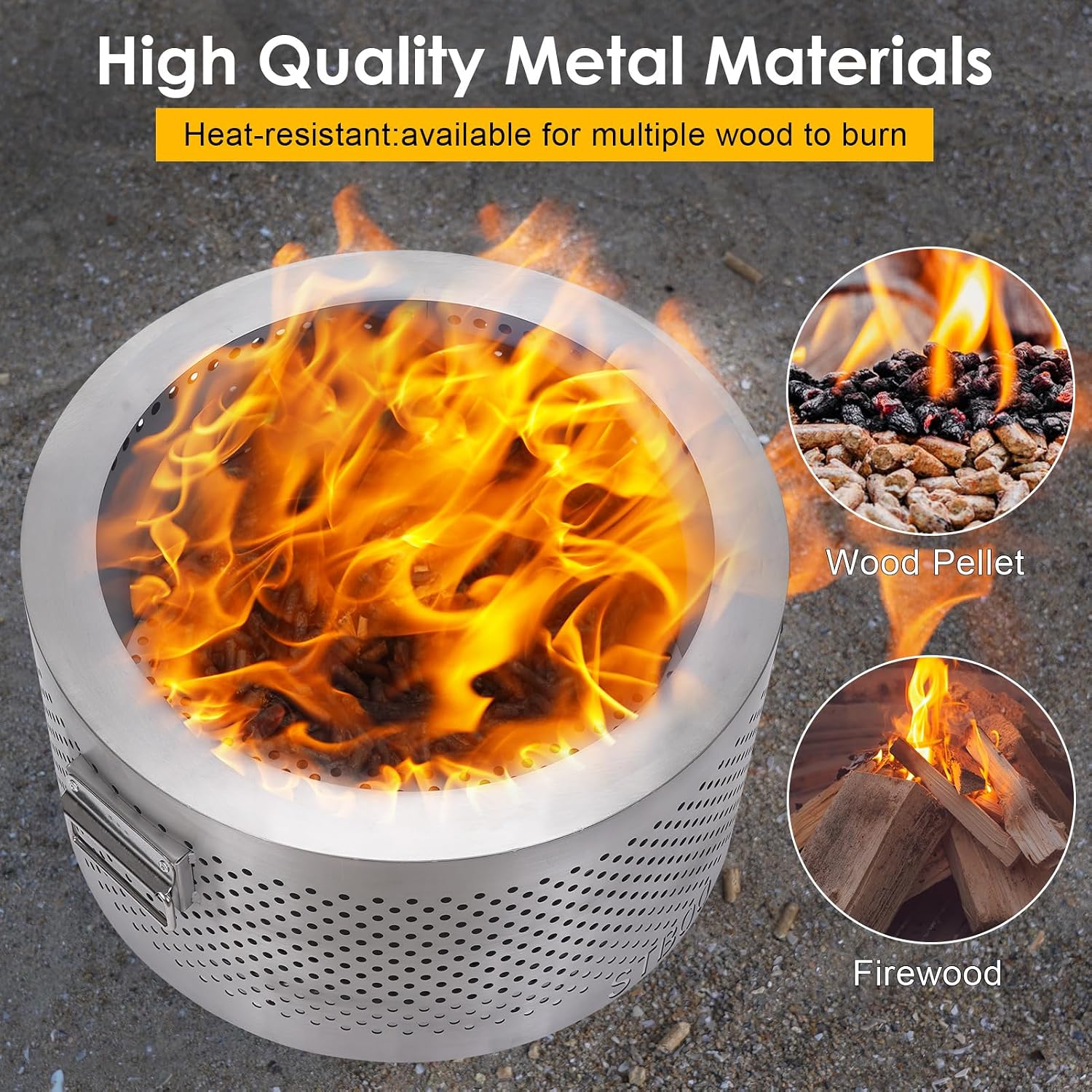 20인치 대형 화덕 - 휴대용 보관함이 있는 야외용 화 - Outdoor Camping Fire Pit 리뷰 및 가격