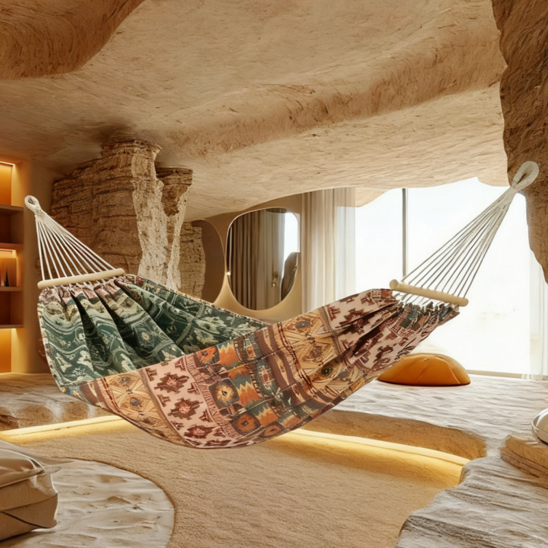 200X150cm 자카드 레트로 더블 캔버스 해먹 대형 - Outdoor Camping Hammock 리뷰 및 가격