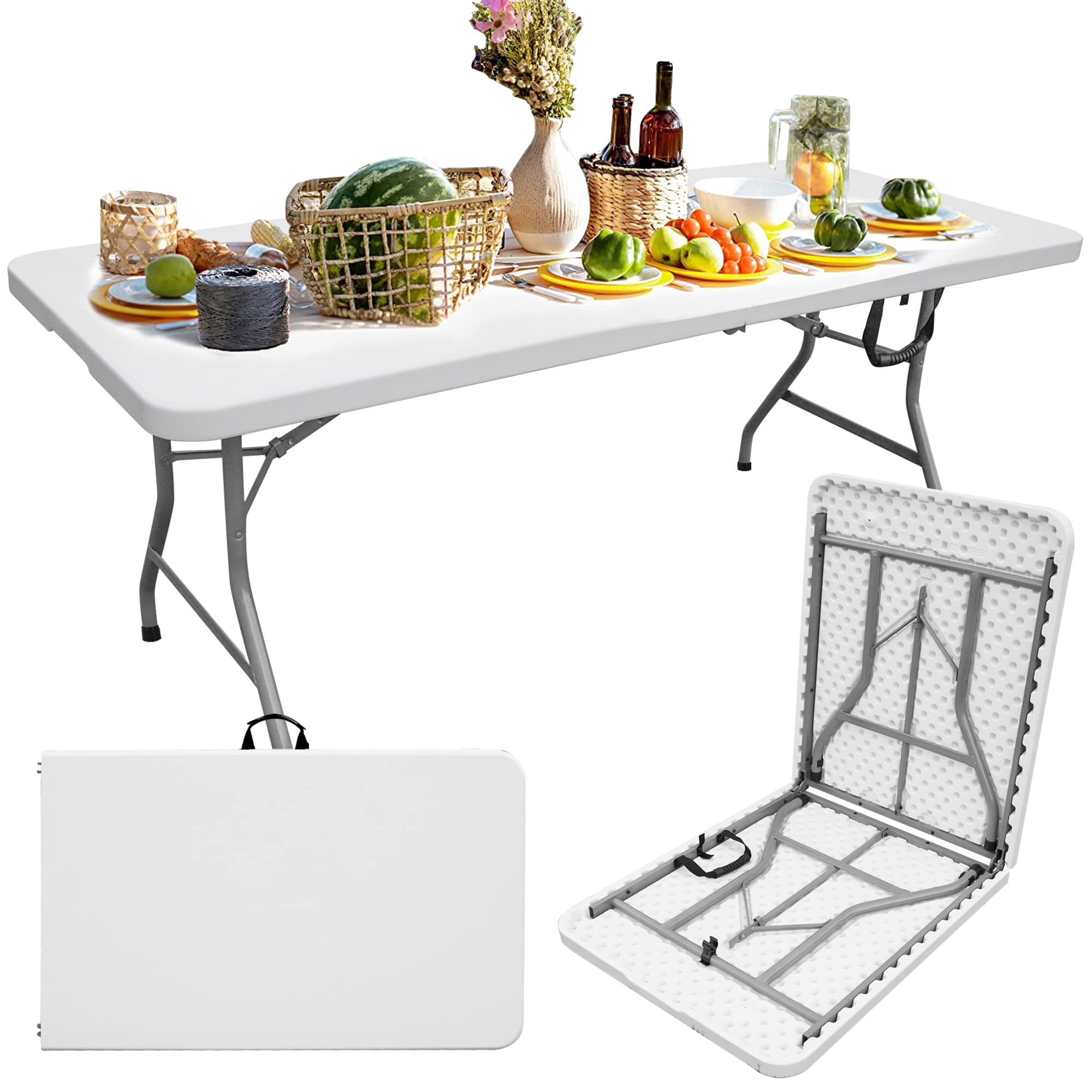 경량 휴대용 플라스틱 접이식 테이블 (야외 케이터링,  - Outdoor Camping Rentals 리뷰 및 가격