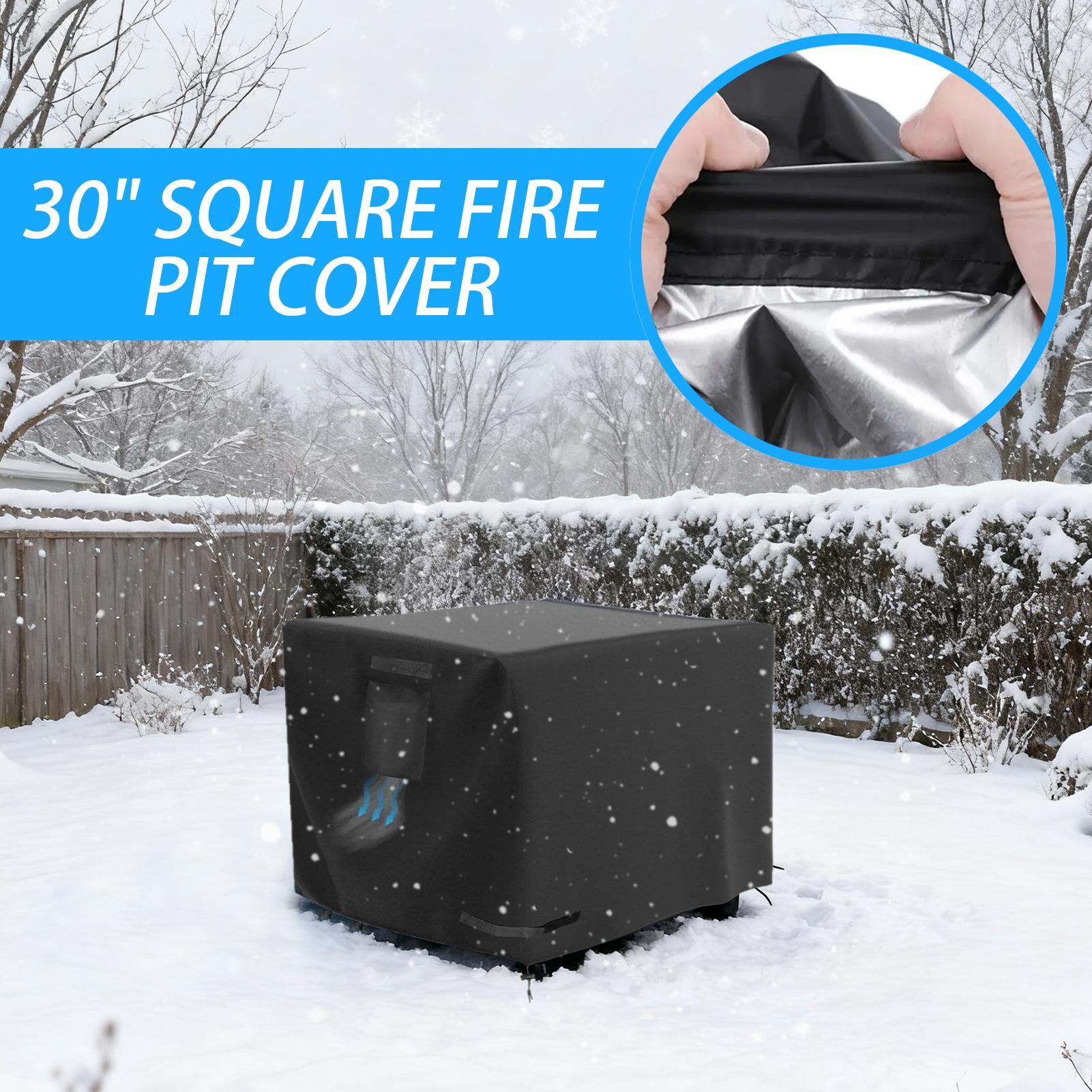 화로 덮개 사각형 30인치 방수 보호막 파티오, 현관, - Outdoor Camping Fire Pit 리뷰 및 가격
