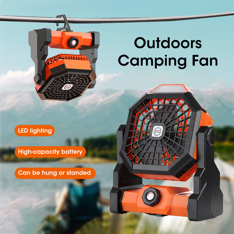 LED 랜턴과 10000mAh 캠핑 팬 휴대용 배터리  - Outdoor Camping Fans 리뷰 및 가격