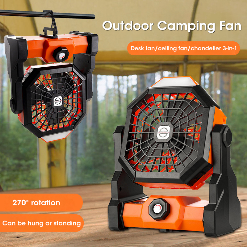 LED 랜턴과 10000mAh 캠핑 팬 휴대용 배터리  - Outdoor Camping Fans 리뷰 및 가격