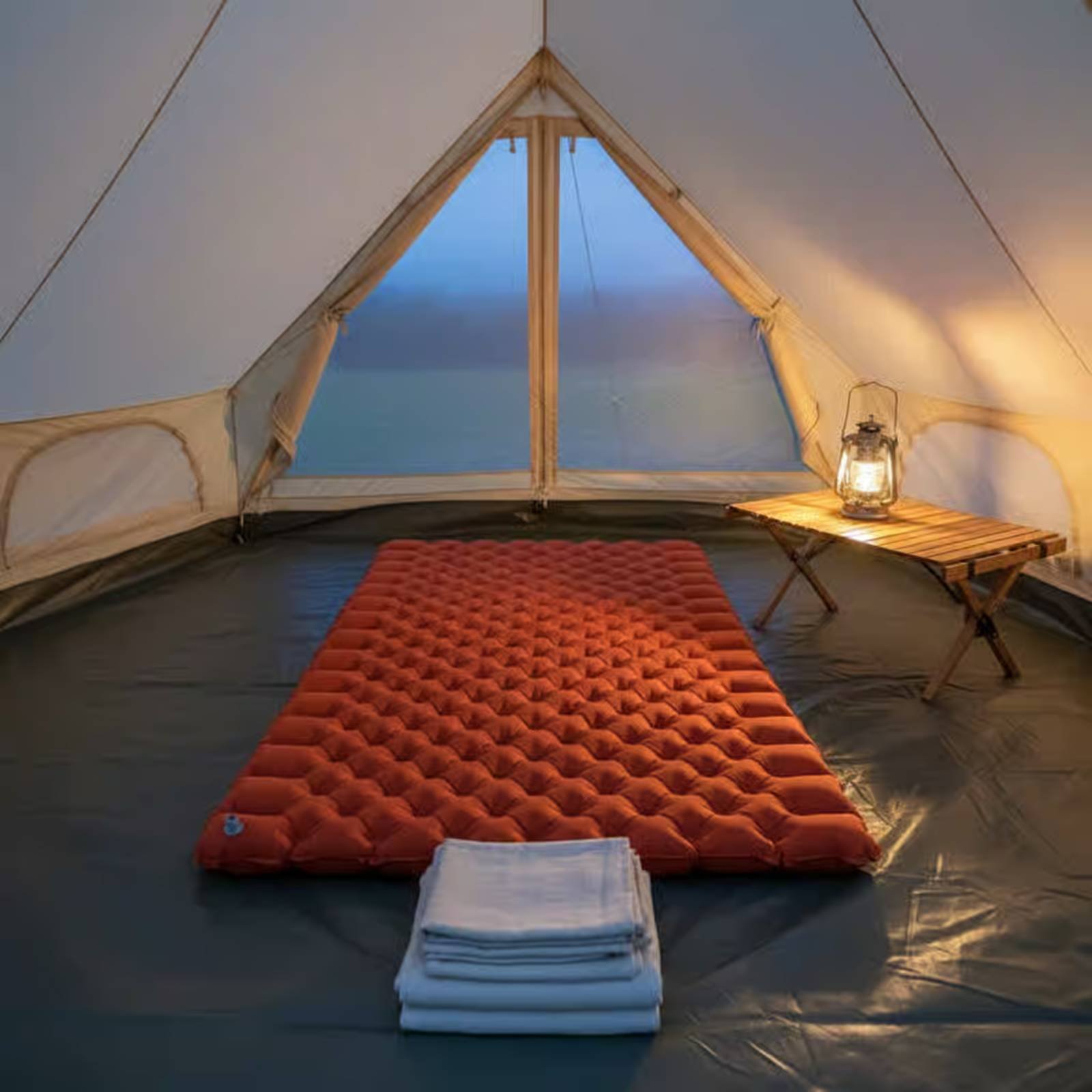 풍선형 캠핑 매트 나일론 TPU 풍선형 수면 패드 더블 - Outdoor Camping Rug Waterproof 리뷰 및 가격