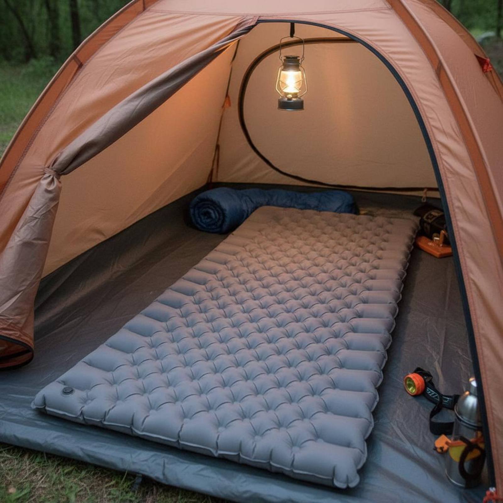 풍선형 캠핑 매트 나일론 TPU 풍선형 수면 패드 더블 - Outdoor Camping Rug Waterproof 리뷰 및 가격