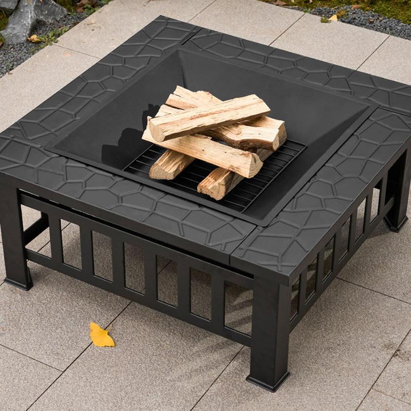 캠핑 장작 스토브 사각 화덕, 바베큐 굽기, 겨울 난방 - Outdoor Camping Fire Pit 리뷰 및 가격