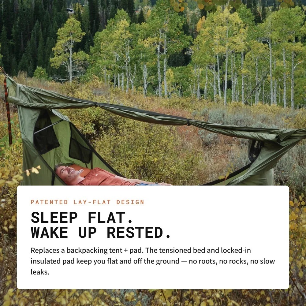 모기장이 있는 플랫 해먹 스윙 캠핑 텐트, 야외용 롤오 - Outdoor Camping Hammock 리뷰 및 가격