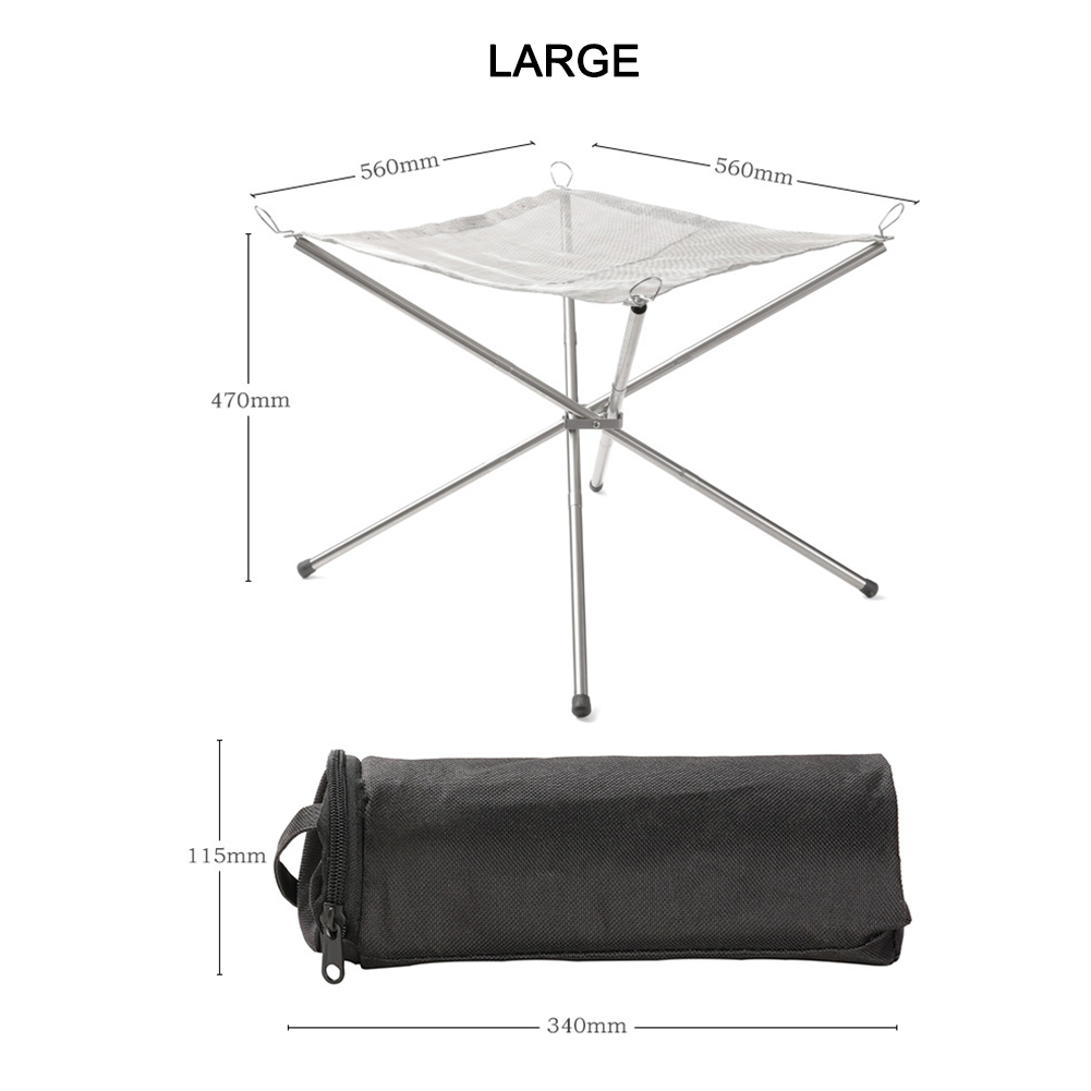 휴대용 캠핑 파이어 핏 그릴, 스테인레스 스틸 메쉬 파 - Outdoor Camping Fire Pit 리뷰 및 가격