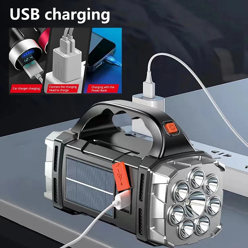휴대용 강력한 USB 충전식 손전등 태양광 LED 라이 - Outdoor Camping Lamp 리뷰 및 가격