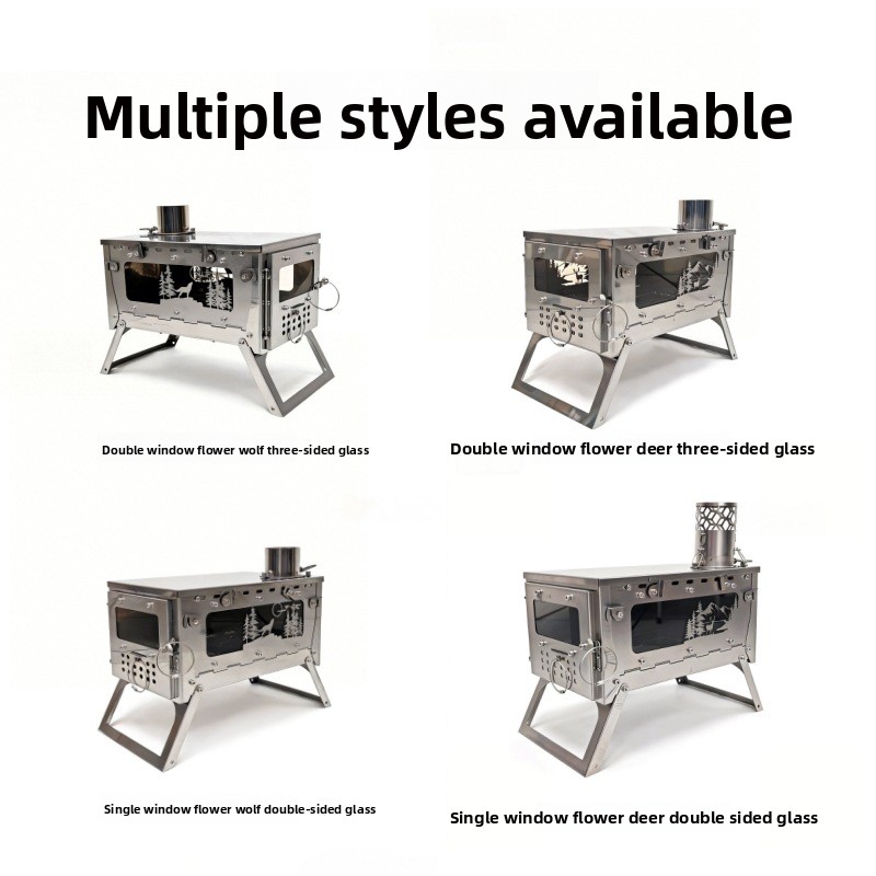 스테인리스 스틸 접이식 휴대용 나무 난로 바베큐 그릴  - Outdoor Camping Fire Pit 리뷰 및 가격