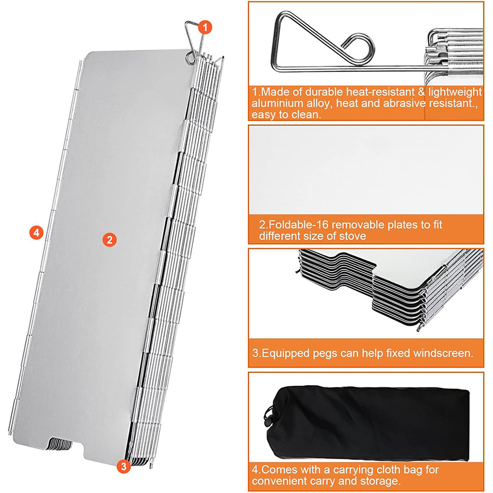 경량 접이식 캠핑 스토브 바람막이 9/10/8 플레이트 - Outdoor Camping Heater For Tent 리뷰 및 가격