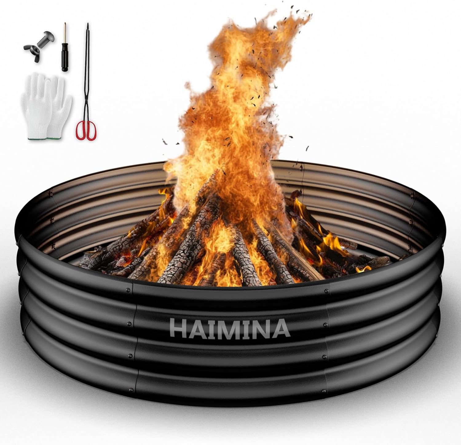 36인치 헤비듀티 화덕 링(야외 장작용), 고온 코팅  - Outdoor Camping Fire Pit 리뷰 및 가격