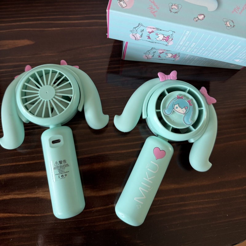 하츠네 미쿠 미니 휴대용 팬, 가정, 사무실, 여행,  - Outdoor Camping Fans 리뷰 및 가격